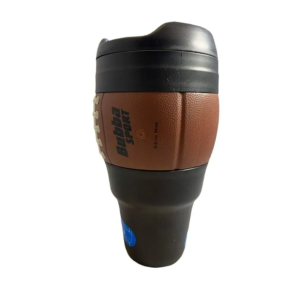 #4755 Bubba Sport 34oz Football Mug Thermos Coffee/beer W/built In Bottle Opener
